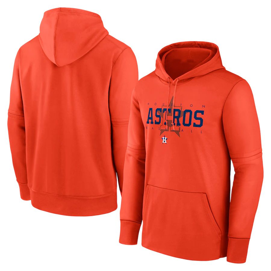 Men 2023 MLB Houston Astros orange Sweatshirt style 1->cleveland indians->MLB Jersey